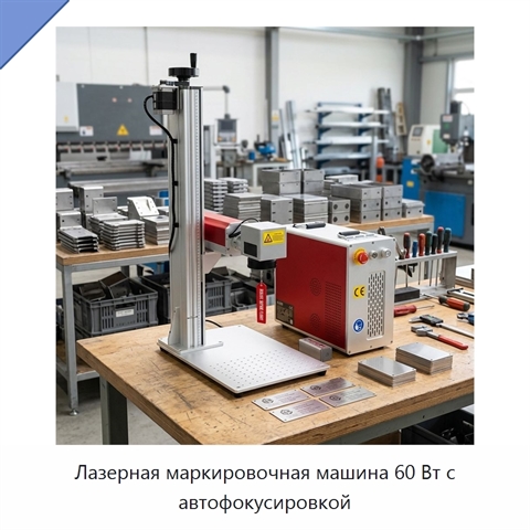 Лазерная маркировочная машина 60 Вт с автофокусировкой