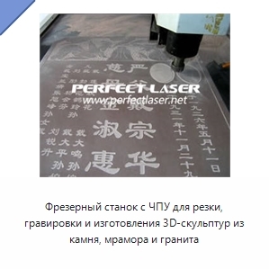 Фрезерный станок с ЧПУ для резки, гравировки и изготовления 3D-скульптур из камня, мрамора и гранита