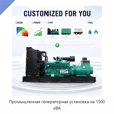 Промышленная генераторная установка на 1500 кВА
