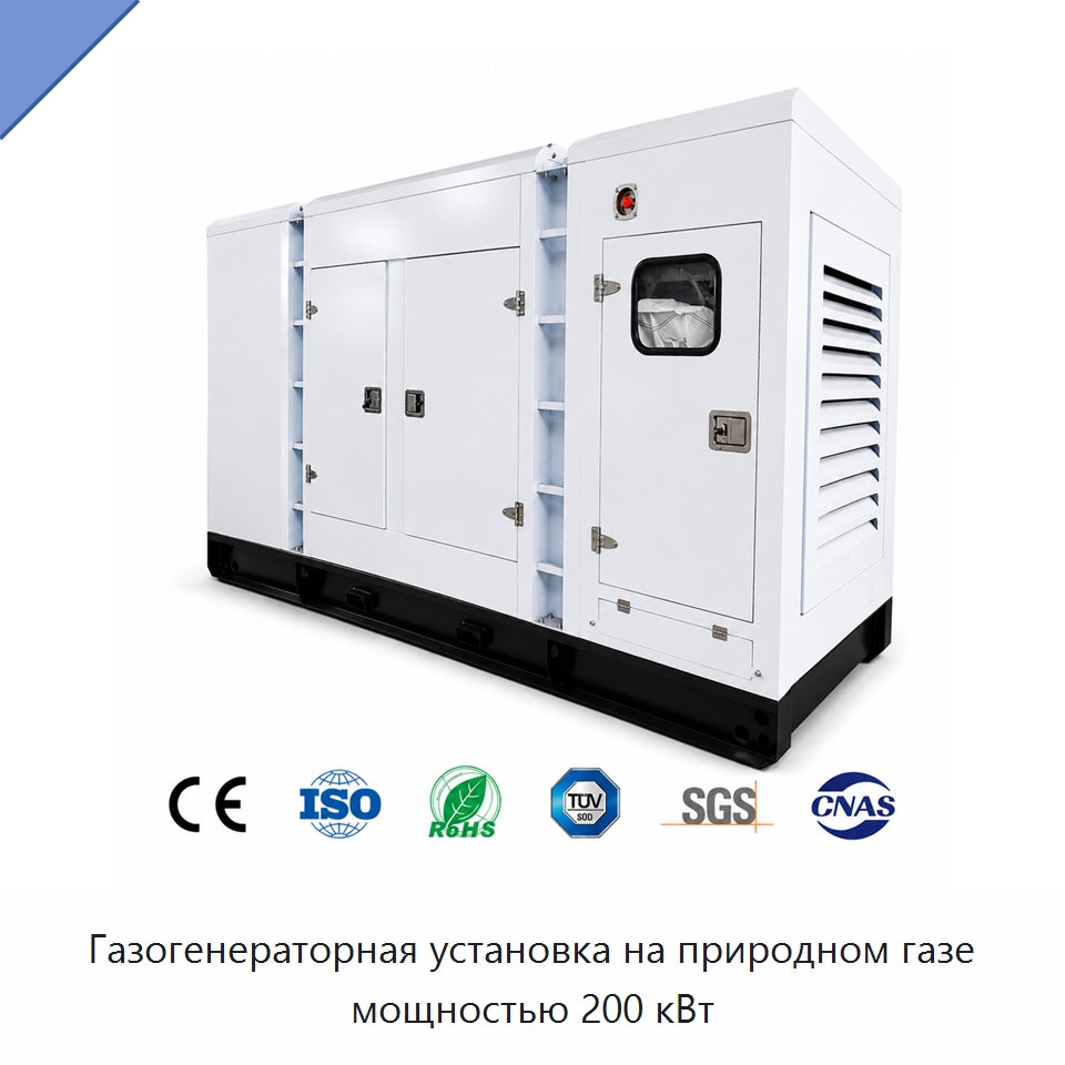 Газогенераторная установка на природном газе мощностью 200 кВт — Газотурбинные генераторы