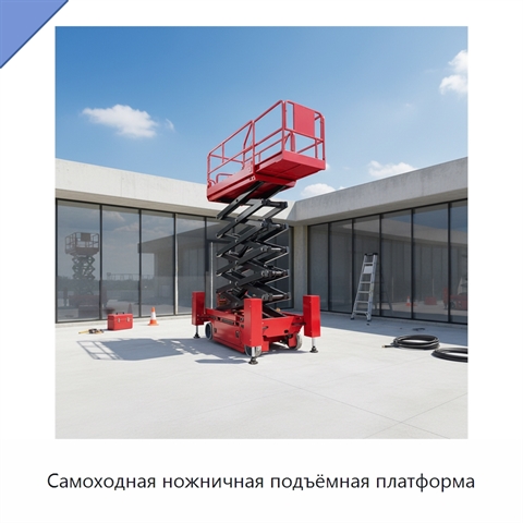 Самоходная ножничная подъёмная платформа
