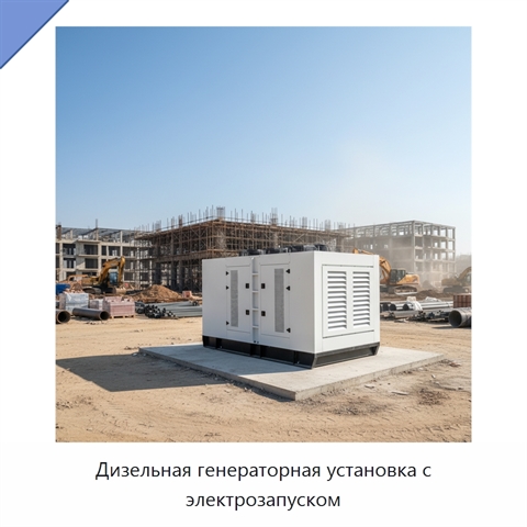Дизельная генераторная установка с электрозапуском