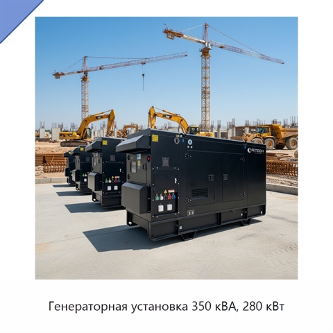 Генераторная установка 350 кВА, 280 кВт