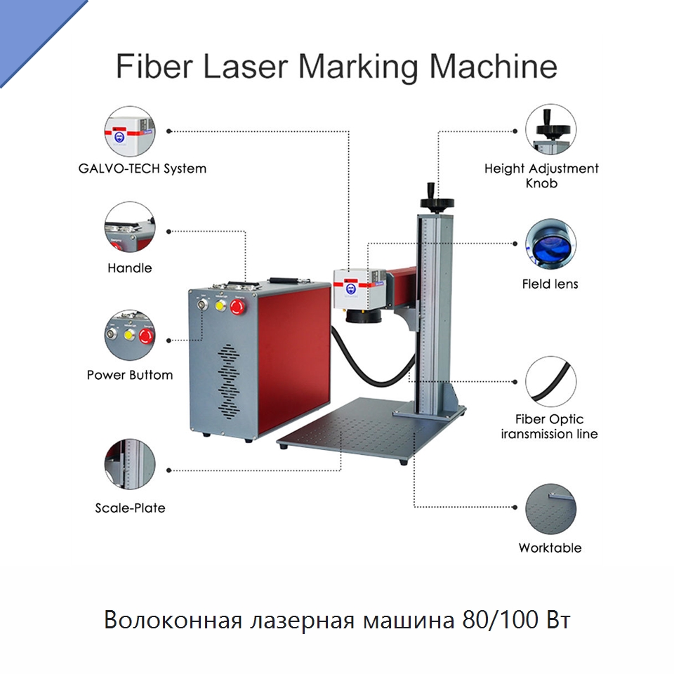 Волоконная лазерная машина 80/100 Вт — Лазерные маркировочные станки