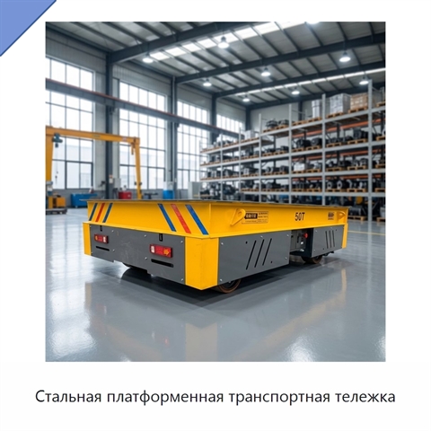Стальная платформенная транспортная тележка