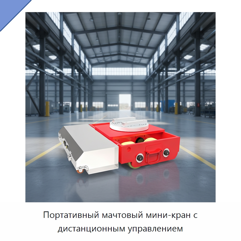 Портативный мачтовый мини-кран с дистанционным управлением — Специальное подъемно-транспортное оборудование