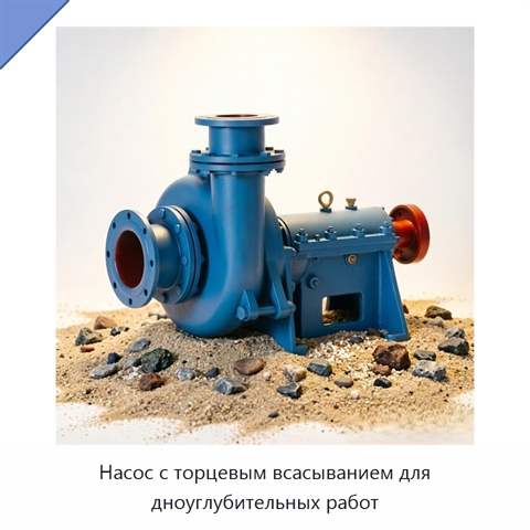 Насос с торцевым всасыванием для дноуглубительных работ