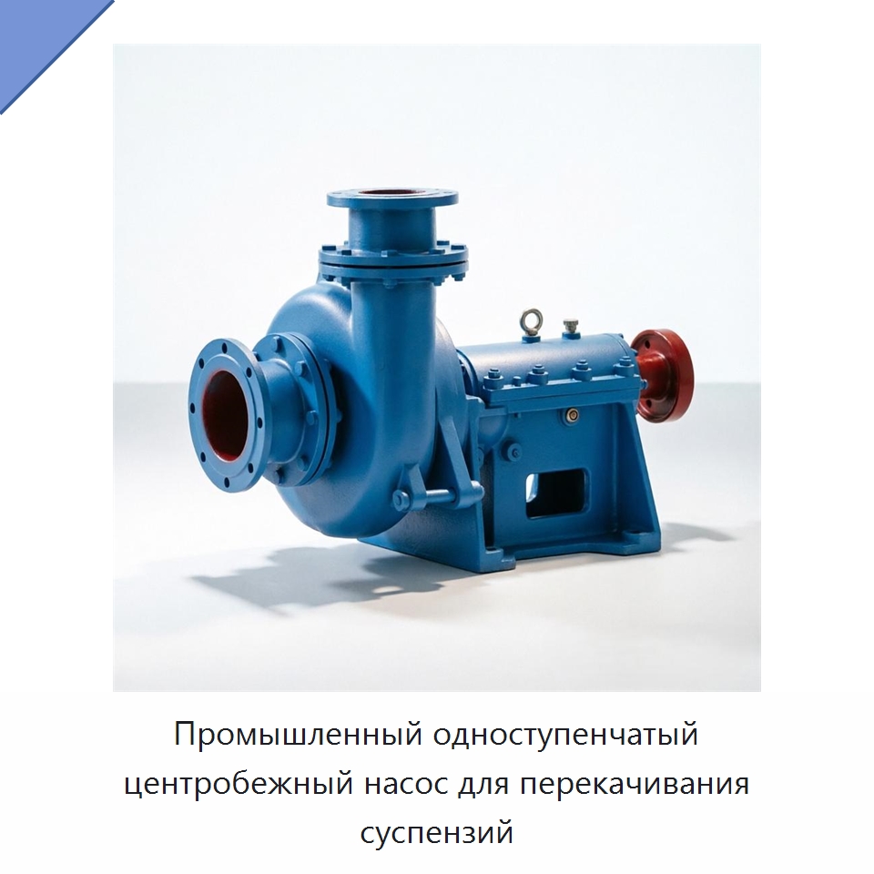 Промышленный одноступенчатый центробежный насос для перекачивания суспензий — Насосы
