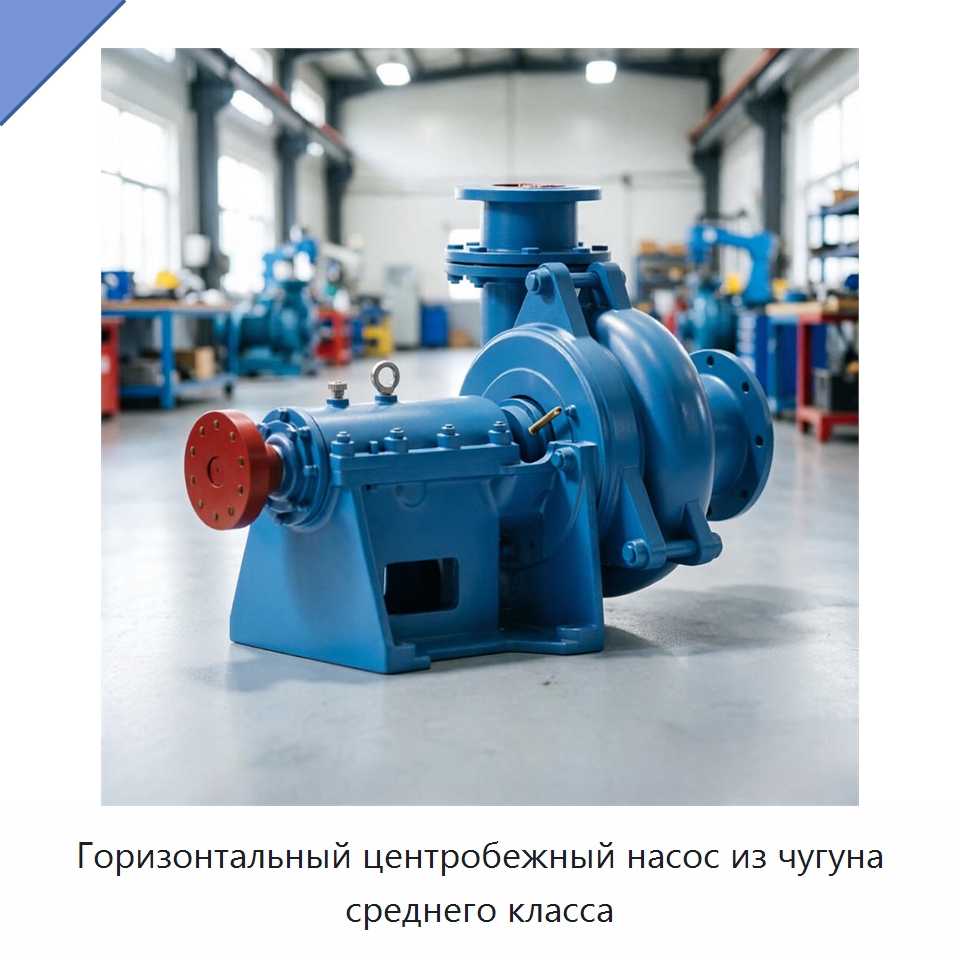 Горизонтальный центробежный насос из чугуна среднего класса — Насосы