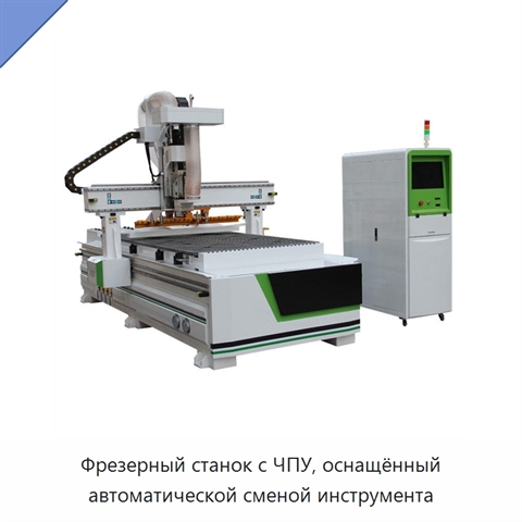Фрезерный станок с ЧПУ, оснащённый автоматической сменой инструмента
