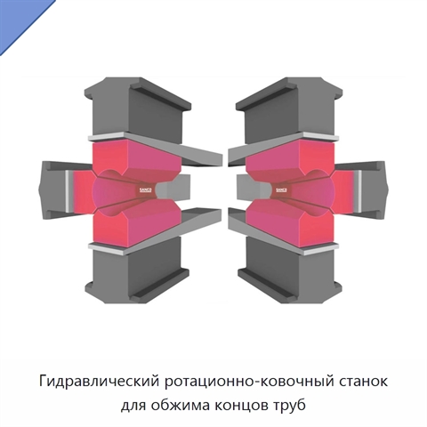 Гидравлический ротационно-ковочный станок для обжима концов труб