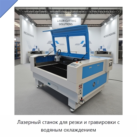 Лазерный станок для резки и гравировки с водяным охлаждением