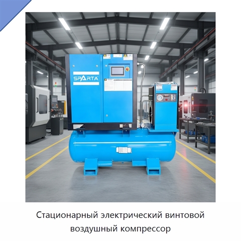 Стационарный электрический винтовой воздушный компрессор