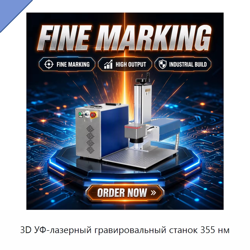 3D УФ-лазерный гравировальный станок 355 нм — Лазерные маркировочные станки