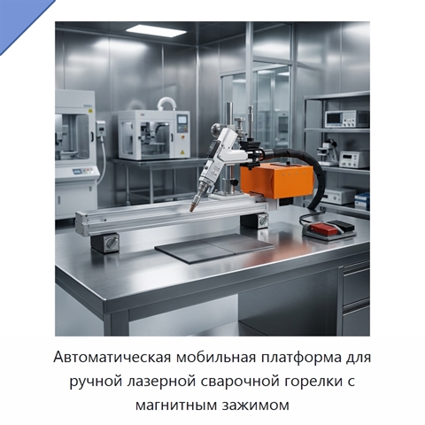 Автоматическая мобильная платформа для ручной лазерной сварочной горелки с магнитным зажимом