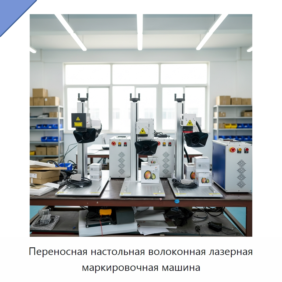 Переносная настольная волоконная лазерная маркировочная машина — Лазерные маркировочные станки