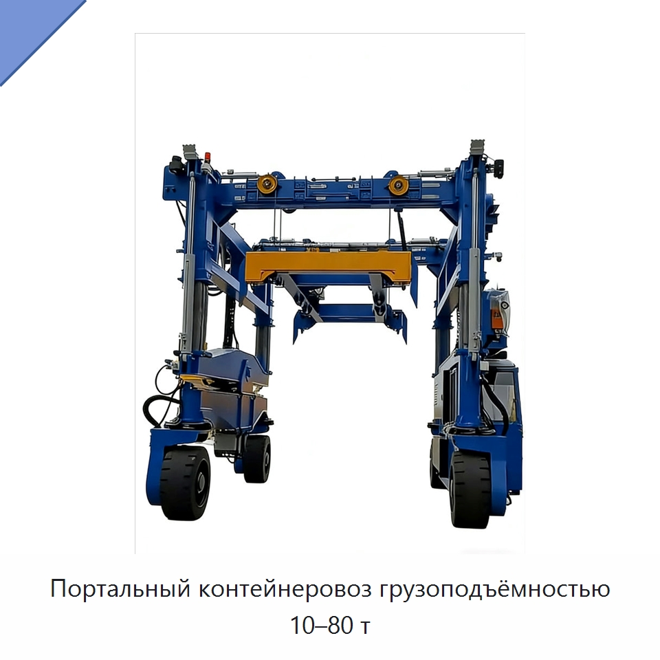 Портальный контейнеровоз грузоподъёмностью 10–80 т — Краны