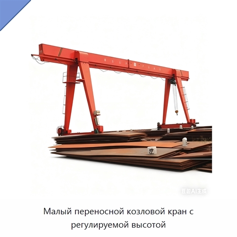 Малый переносной козловой кран с регулируемой высотой