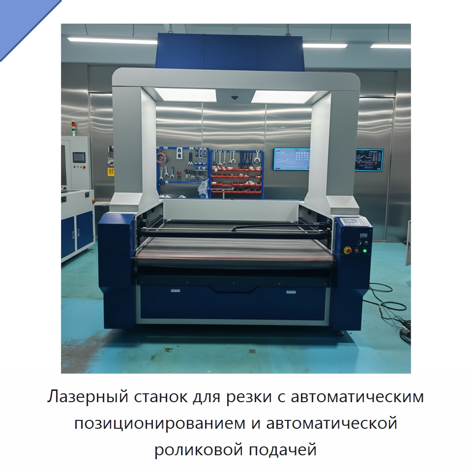 Лазерный станок для резки с автоматическим позиционированием и автоматической роликовой подачей — Лазерные гравировальные станки