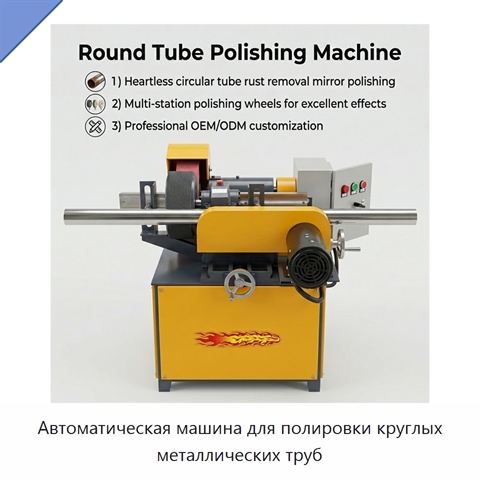 Автоматическая машина для полировки круглых металлических труб