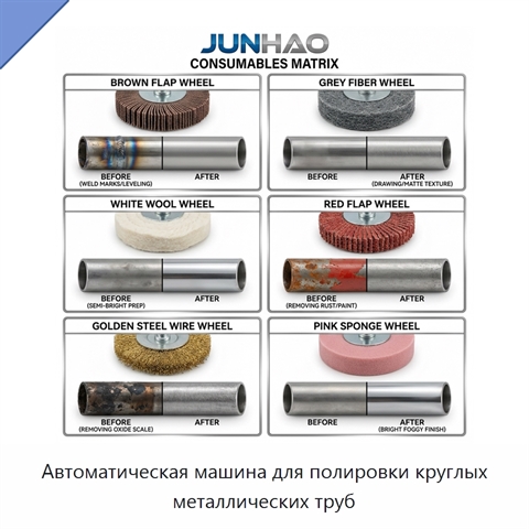 Автоматическая машина для полировки круглых металлических труб