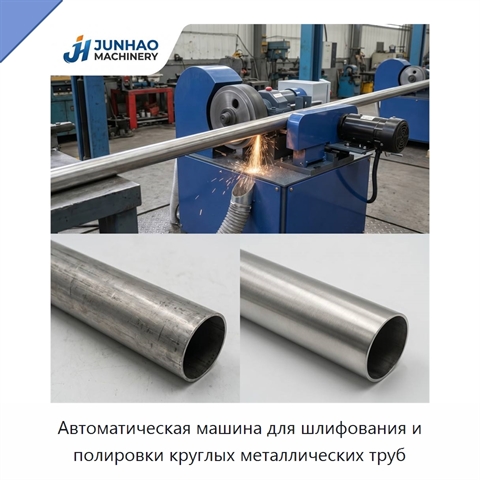 Автоматическая машина для шлифования и полировки круглых металлических труб