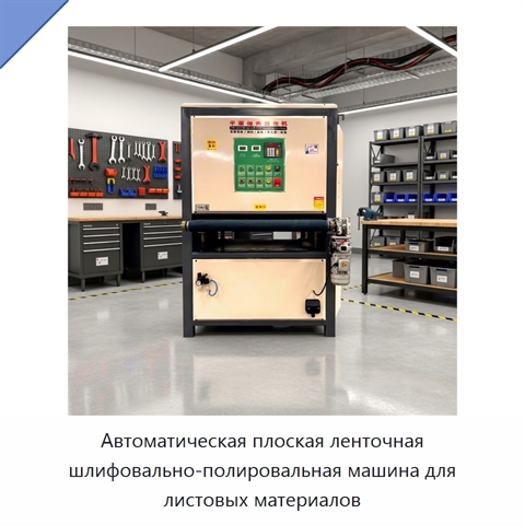 Автоматическая плоская ленточная шлифовально-полировальная машина для листовых материалов