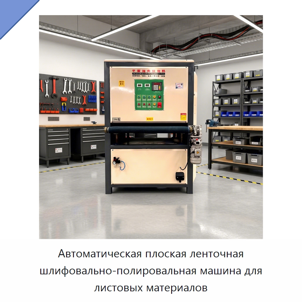Автоматическая плоская ленточная шлифовально-полировальная машина для листовых материалов — Полировальные станки по металлу