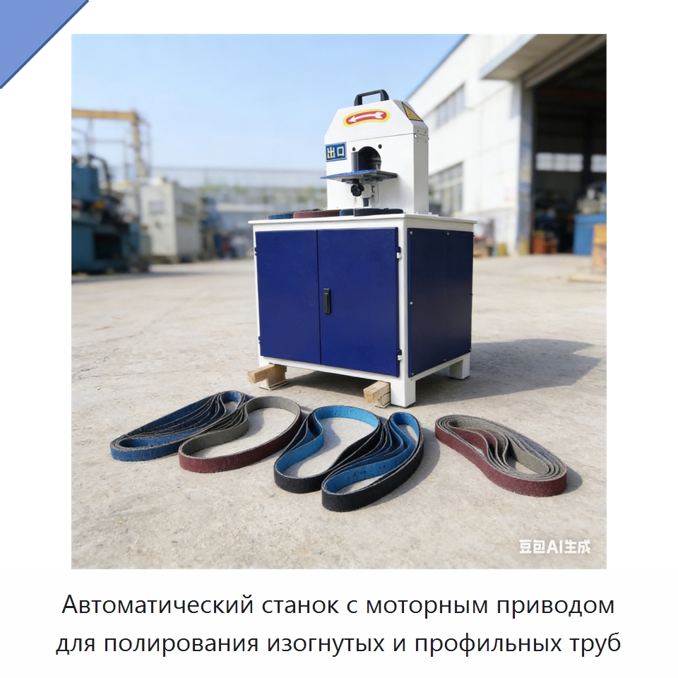 Автоматический станок с моторным приводом для полирования изогнутых и профильных труб