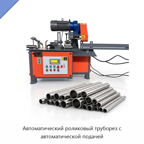 Автоматический роликовый труборез с автоматической подачей