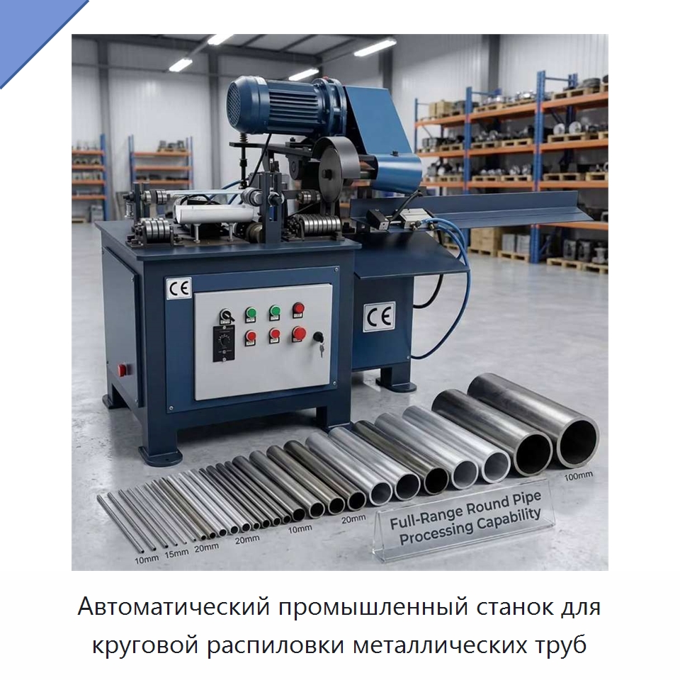 Автоматический промышленный станок для круговой распиловки металлических труб — Станки для обработки труб