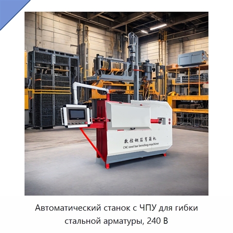 Автоматический станок с ЧПУ для гибки стальной арматуры, 240 В