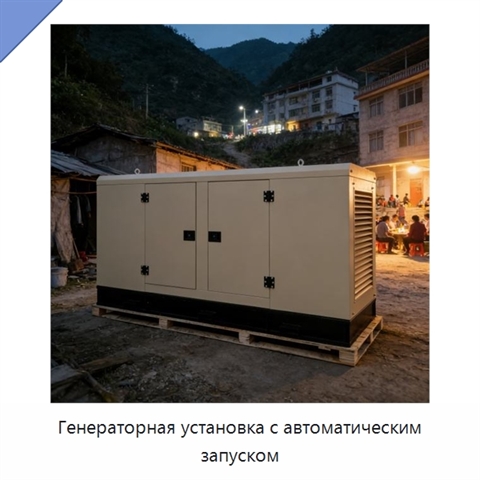 Генераторная установка с автоматическим запуском