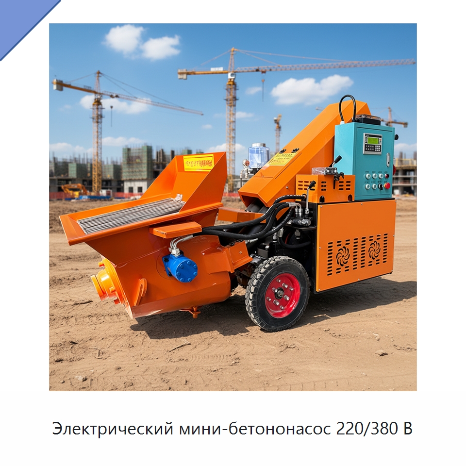 Электрический мини-бетононасос 220/380 В — Оборудование для работы с бетоном