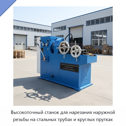 Высокоточный станок для нарезания наружной резьбы на стальных трубах и круглых прутках