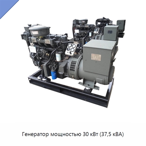 Генератор мощностью 30 кВт (37,5 кВА)
