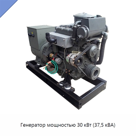 Генератор мощностью 30 кВт (37,5 кВА)