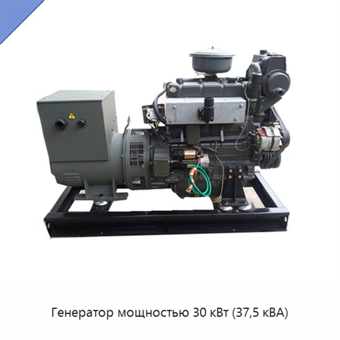 Генератор мощностью 30 кВт (37,5 кВА)
