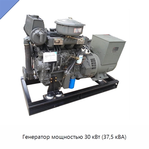 Генератор мощностью 30 кВт (37,5 кВА)