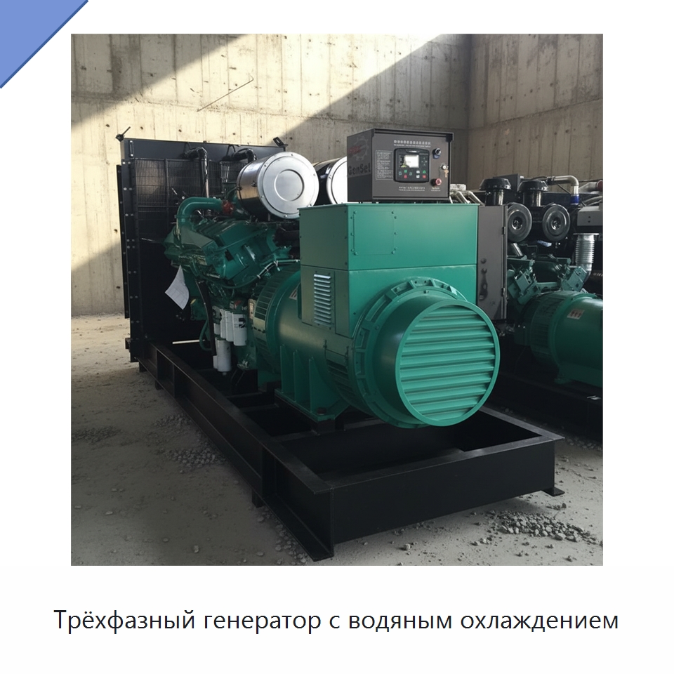 Трёхфазный генератор с водяным охлаждением — Дизельные генераторы