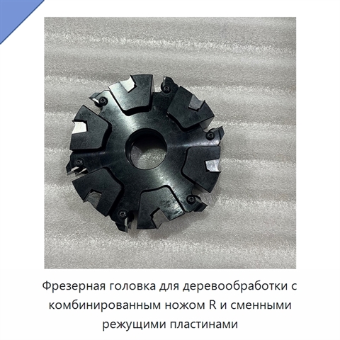 Фрезерная головка для деревообработки с комбинированным ножом R и сменными режущими пластинами