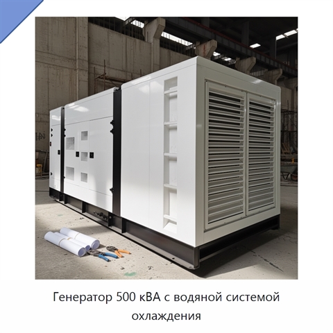 Генератор 500 кВА с водяной системой охлаждения