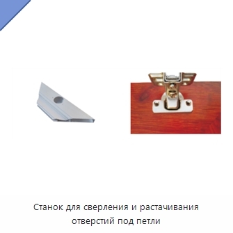 Станок для сверления и растачивания отверстий под петли