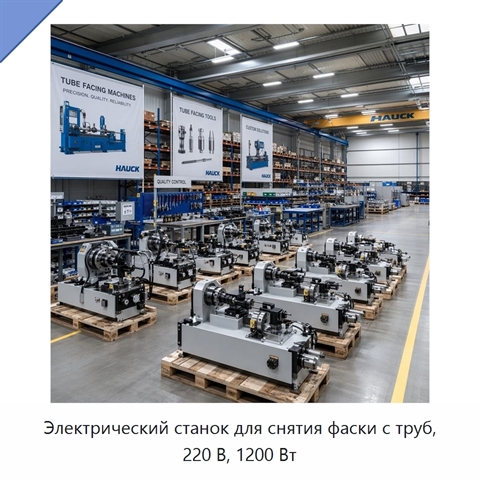 Электрический станок для снятия фаски с труб, 220 В, 1200 Вт