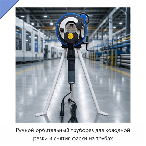 Ручной орбитальный труборез для холодной резки и снятия фаски на трубах
