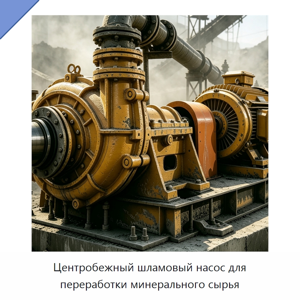 Центробежный шламовый насос для переработки минерального сырья — Насосы