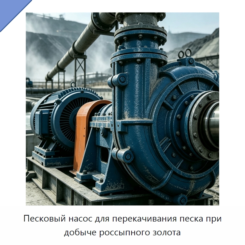Песковый насос для перекачивания песка при добыче россыпного золота — Насосы