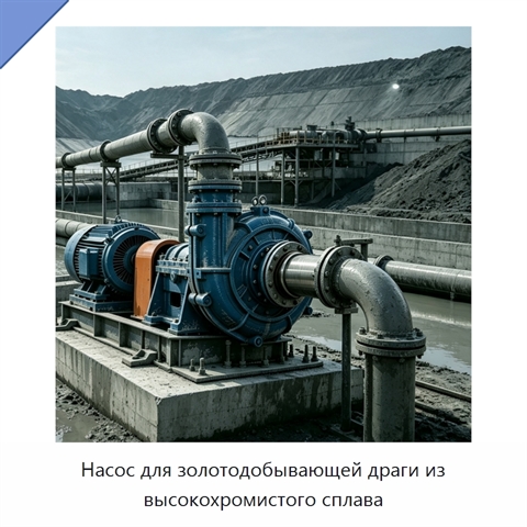 Насос для золотодобывающей драги из высокохромистого сплава