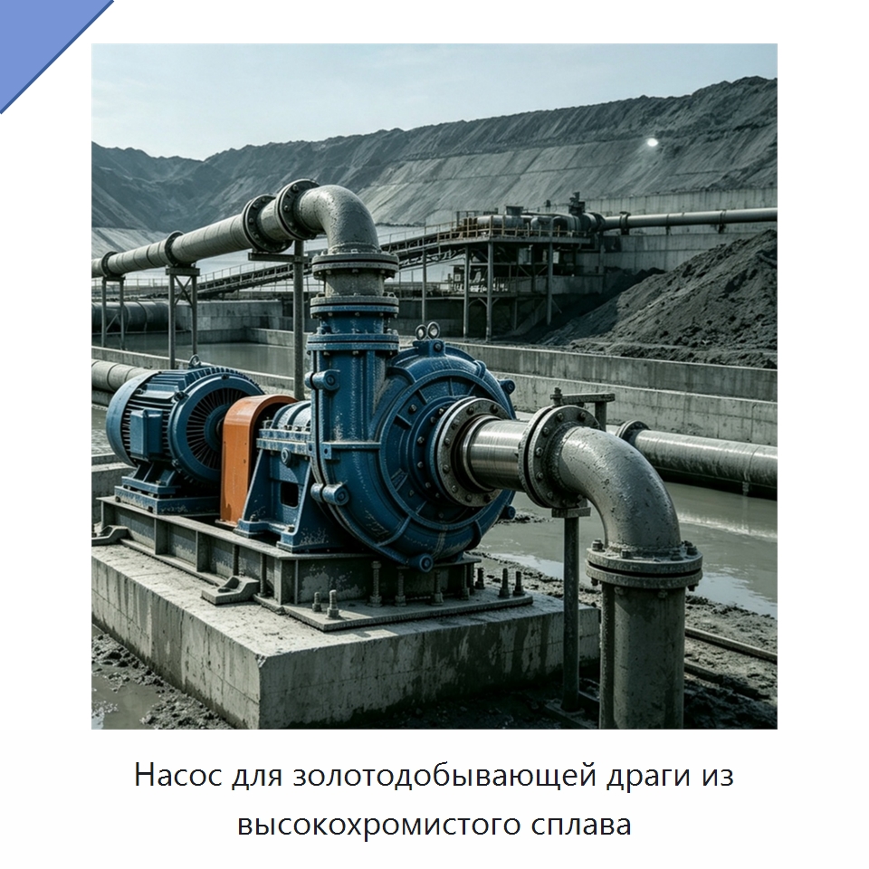 Насос для золотодобывающей драги из высокохромистого сплава — Насосы