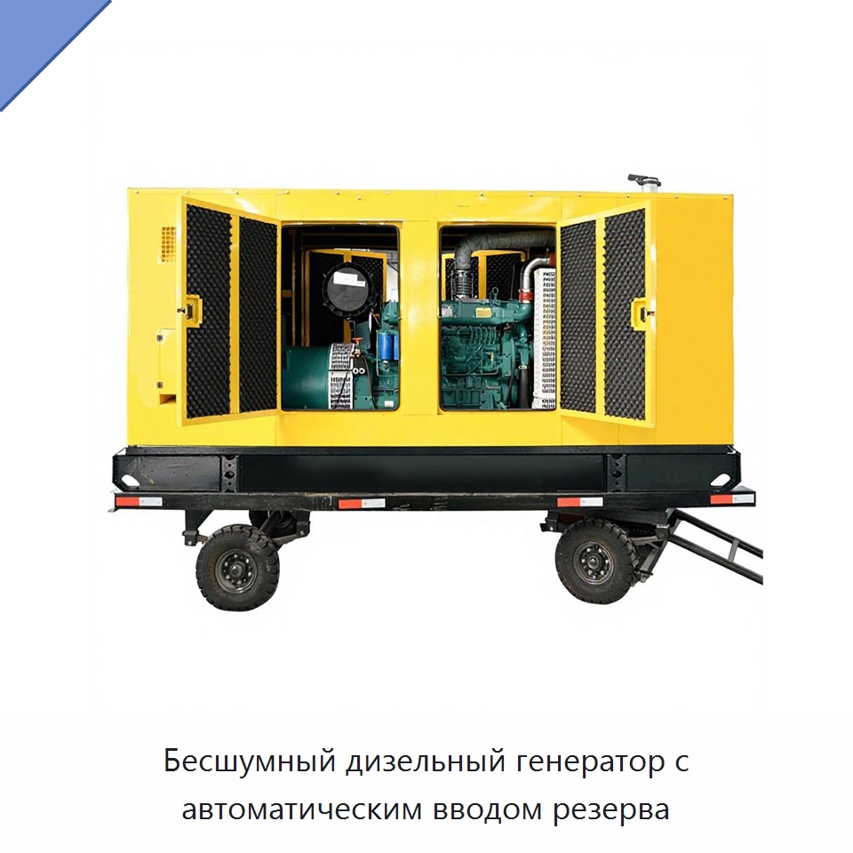 Бесшумный дизельный генератор с автоматическим вводом резерва — Дизельные генераторы